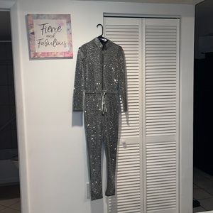 Sparkly jumpsuit outfit